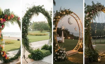 15 Stunning Circle Wedding Arch Ideas Circle Wedding Arch Ideas