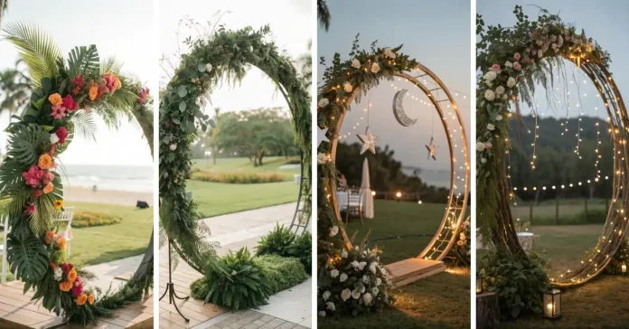 Circle Wedding Arch Ideas