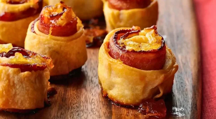 Apricot-Glazed Bacon Spirals Apricot-Glazed Bacon Spirals