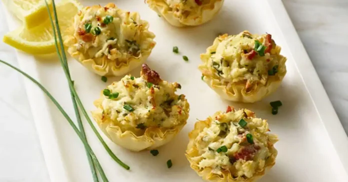Crab Stuffed Phyllo Cups