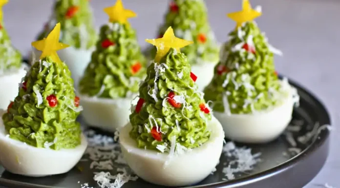 Deviled Egg Christmas Trees Deviled Egg Christmas Trees