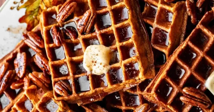 Pumpkin Spice Waffles