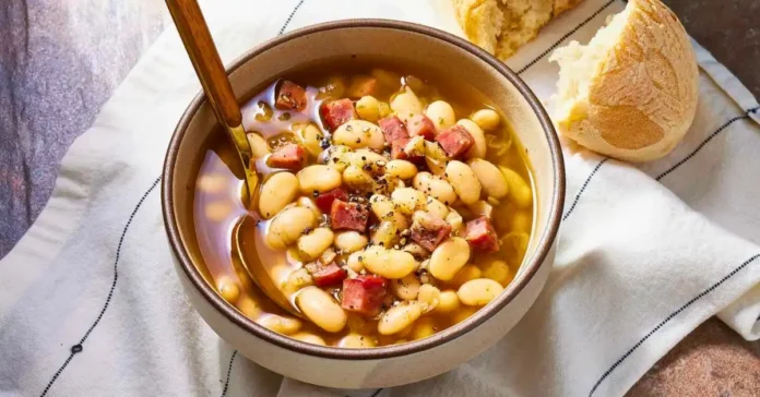 Slow Cooker Ham and Bean Soup